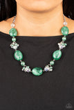 The Top TENACIOUS - Green Necklace Paparazzi