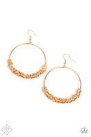 Retro Ringleader - Gold Earrings Paparazzi