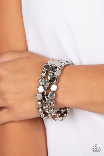 HAUTE Stone - Silver Bracelets Paparazzi