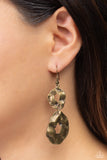 Gallery Gravitas - Brass Earrings Paparazzi