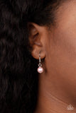 Drip Drop Dazzle - Pink Earrings Paparazzi