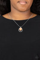 Gorgeously Glimmering - Orange Necklace Paparazzi