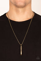 Mysterious Marksman - Brass Necklace Paparazzi