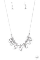 Crown Jewel Couture - White Necklace Paparazzi