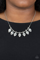 Crown Jewel Couture - White Necklace Paparazzi