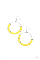 Loudly Layered - Yellow Earrings Paparazzi