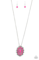 Mojave Medallion - Pink Necklace Paparazzi