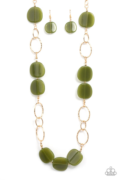 Posh Promenade - Green Necklace Paparazzi