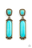 Southern Charm - Brass Earrings Paparazzi