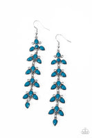 Fanciful Foliage - Blue Earrings Paparazzi