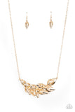 Enviable Elegance - Gold Necklace Paparazzi