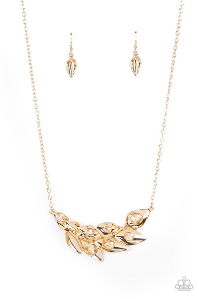 Enviable Elegance - Gold Necklace Paparazzi