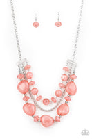 Oceanside Service - Pink Necklace Paparazzi