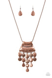 Totem Trek - Copper Necklace Paparazzi