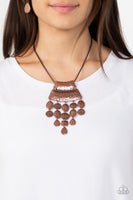 Totem Trek - Copper Necklace Paparazzi