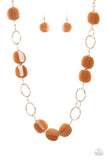 Posh Promenade - Brown Necklace Paparazzi