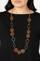 Posh Promenade - Brown Necklace Paparazzi