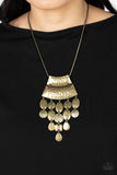 Totem Trek - Brass Necklace Paparazzi