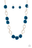 Posh Promenade - Blue  Necklace Paparazzi