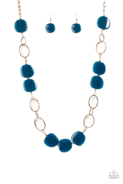 Posh Promenade - Blue  Necklace Paparazzi