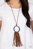 Namaste Mama - Blue Necklace Paparazzi