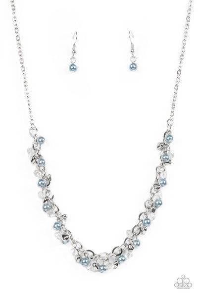 Soft-Hearted Shimmer - Blue Necklace Paparazzi