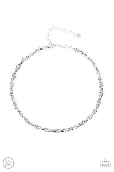 Urban Underdog - Silver Choker Necklace Paparazzi