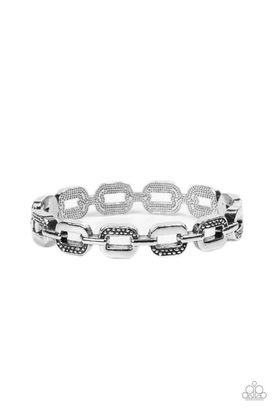 Powerhouse Plunder - Silver Bracelet Paparazzi