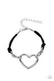 Flirty Flavour - Black Heart Bracelet Paparazzi