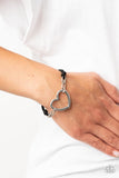 Flirty Flavour - Black Heart Bracelet Paparazzi