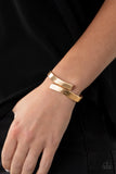 Dare to Flare - Gold Bracelet Paparazzi