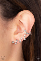 Clamoring Constellations - White Earrings Paparazzi