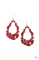 Tenacious Treasure - Red Earrings Paparazzi