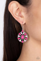 Lively Luncheon - Pink Earrings Paparazzi