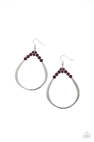 Festive Fervor - Purple Earrings Paparazzi