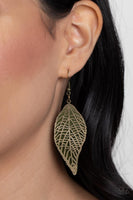 Leafy Luxury - Green Earrings Paparazzi