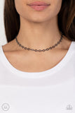 Keepin it Chic - Black Choker Necklace Paparazzi