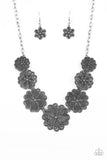 Basketful of Blossoms - Silver Necklace Paparazzi