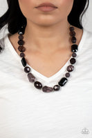 Here Today, GONDOLA Tomorrow - Black Necklace Paparazzi