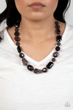 Here Today, GONDOLA Tomorrow - Black Necklace Paparazzi