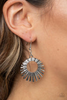 Rebel Resplendence - Silver Earrings Paparazzi