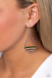Mojave Mardi Gras - Green Earrings Paparazzi