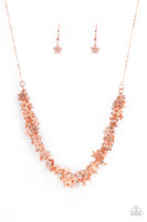 Fearlessly Floral - Copper Necklace Paparazzi