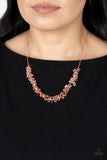 Fearlessly Floral - Copper Necklace Paparazzi