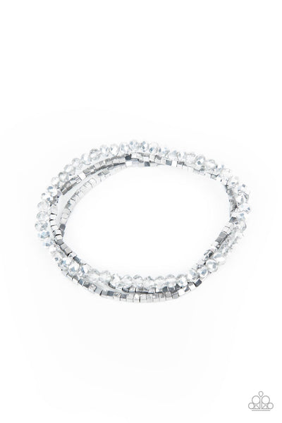 Just a Spritz - Silver Bracelet Paparazzi