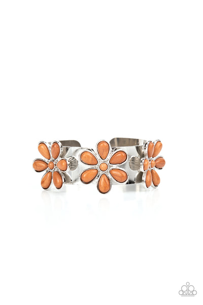 Desert Flower Patch - Brown Bracelet Paparazzi