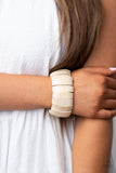 Boardwalk Bonanza - White Bracelet Paparazzi (#860)