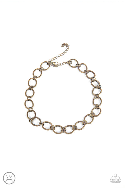 90s Nostalgia - Brass Necklace Paparazzi