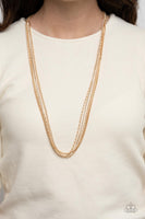 Undauntingly Urban - Gold Necklace Paparazzi