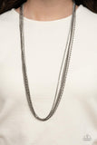 Undauntingly Urban - Black Necklace Paparazzi